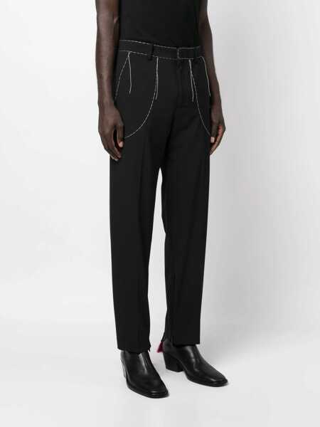 Pantaloni eleganti Off-White Tailoring Pants With Stitch Detailing Black Barbati (BM 15208177) 3