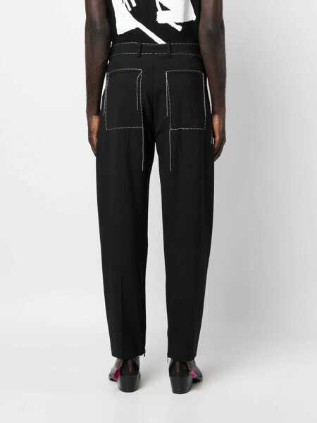 Pantaloni eleganti Off-White Tailoring Pants With Stitch Detailing Black Barbati (BM 15208177) 4