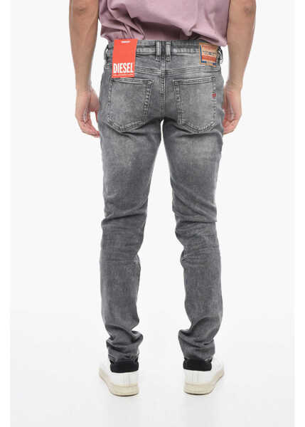 Blugi drepti Diesel Skinny-Fit Sleenker Denims With Low Waist L.32 Black Barbati (BM 15209407) 2