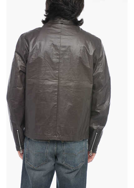 Jachete Diesel Thermosensitive Fabric J-Sofori Jacket With Wax Effect Black Barbati (BM 15209410) 2