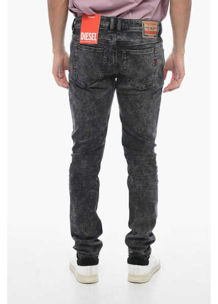Blugi drepti Diesel Skinny-Fit Sleenker Denims With Low Waist L.32 Black Barbati (BM 15209431) 2