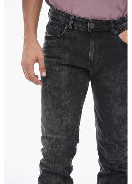 Blugi drepti Diesel Skinny-Fit Sleenker Denims With Low Waist L.32 Black Barbati (BM 15209431) 3