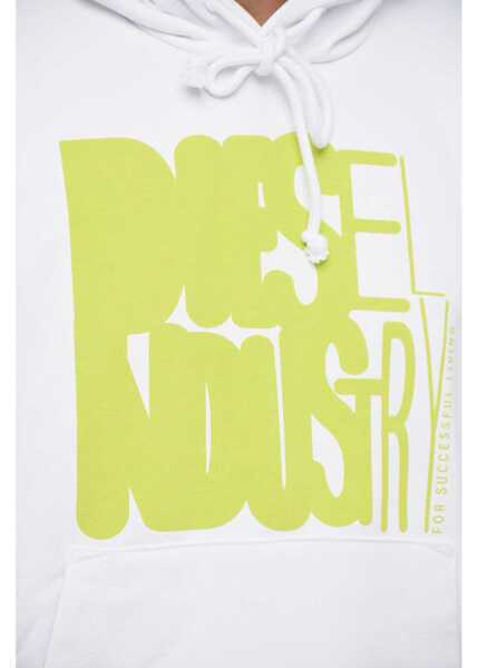 Bluze de trening Diesel Logo Print S-Ginn-Hood-K29 Hoodie White Barbati (BM 15209434) 3