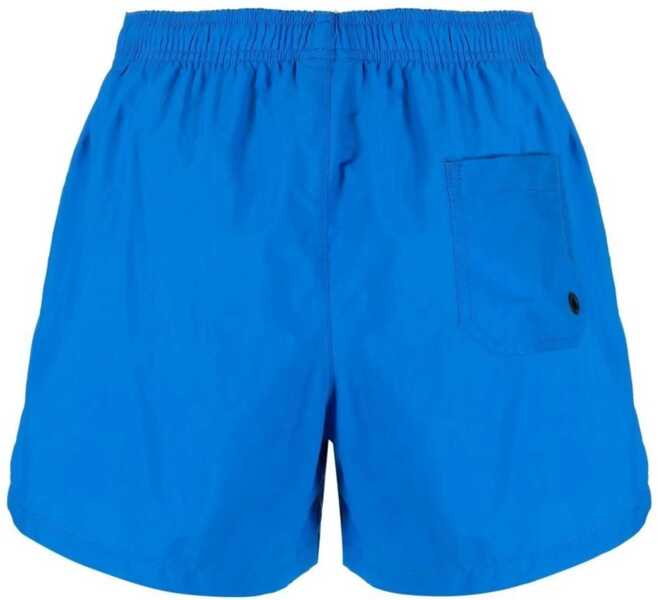Bermude Marcelo Burlon Embroidered-Logo Swimshorts Blue Barbati (BM 15209650) 2