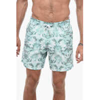 Bermude Floral Pattern Boxer Swimshorts Barbati
