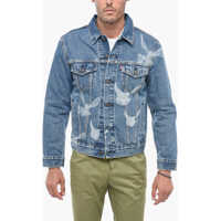 Geci de blugi 3.Paradise Trucker Denim Jacket With Dove Pattern Barbati