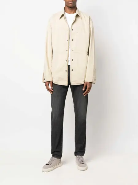 Blugi drepti Diesel Track Denim Skinny-Fit D-Struckt Denims Black Barbati (BM 15210133) 2