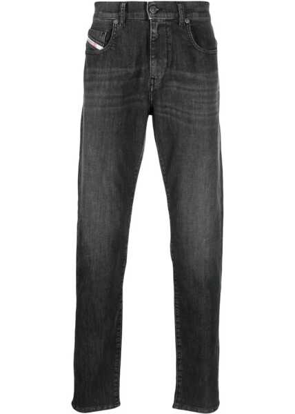 Blugi drepti Diesel Track Denim Skinny-Fit D-Struckt Denims Black Barbati (BM 15210133) 1