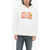 Diesel Brushed Cotton S-Macs-Poff-L1 Hoodie With Distressed Effcet White