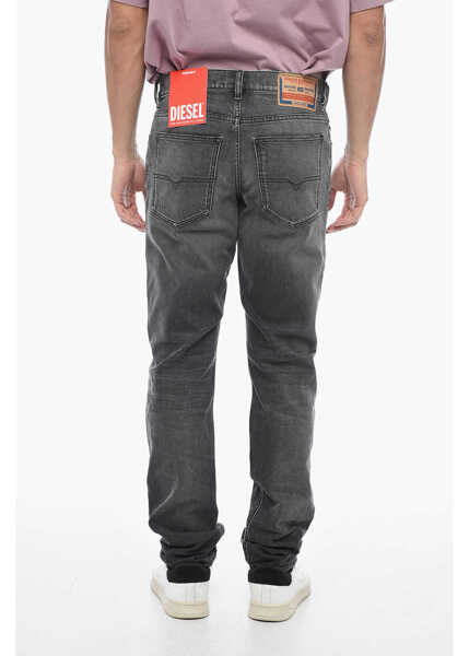 Blugi drepti Diesel Straight-Leg D-Sark Denims With Distressed Detail L.32 Black Barbati (BM 15210145) 2