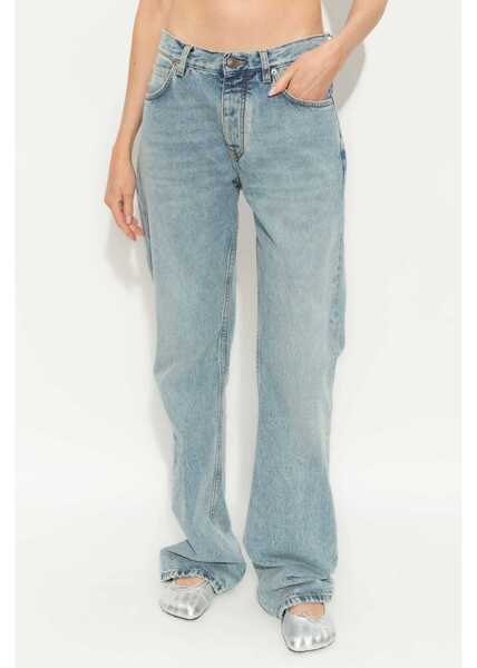 Blugi Balenciaga Low Waist Straight Jeans LIGHT BLUE Femei (BM 15210304) 3
