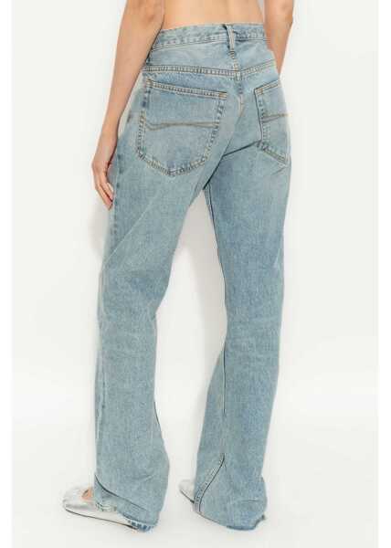 Blugi Balenciaga Low Waist Straight Jeans LIGHT BLUE Femei (BM 15210304) 4