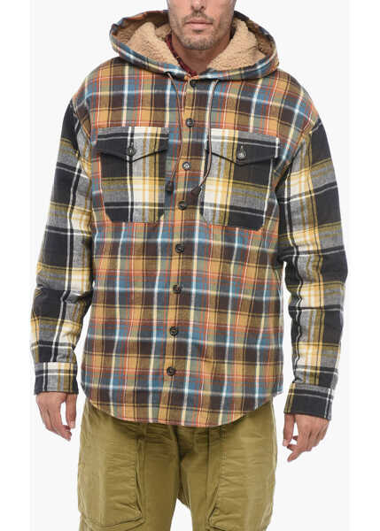 Camasi casual DSQUARED2 Icon Padded Overshirt With Shearling Lining Multicolor Barbati (BM 15210619) 1