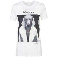 Tricouri Max Mara Printed Cotton T-Shirt Femei