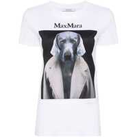 Tricouri Max Mara Printed Cotton T-Shirt Femei