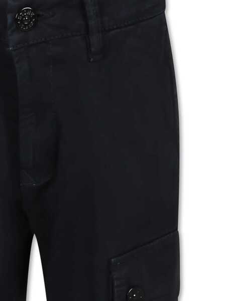 Pantaloni Stone Island REGULAR TAPERED TROUSERS Blue Baieti (BM 15214735) 3