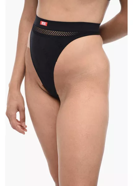 Lenjerie intima Diesel Leight Thong With Embroidered Logo Black Femei (BM 15218269) 1