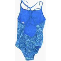 Costume de baie pentru Fete - Costume de baie intregi Nike Swim All-Over Logo Nylon Stretch One Piece Swimsuit Blue Fete (BM 15218305) - B-mall.ro