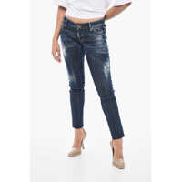 Blugi skinny 5 Pocket Jennifer Fit Denims With Raw-Cut Hem 14Cm Femei