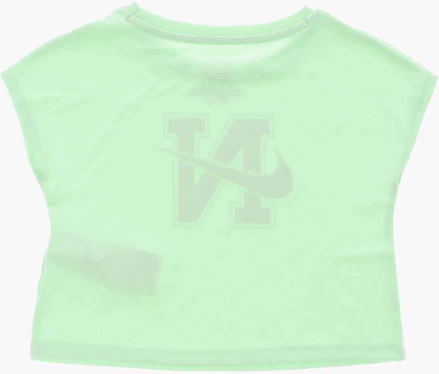 Tricouri Nike Dri-Fit T-Shirt And Shorts Set With Printed Logo Green Baieti (BM 15218374) 4