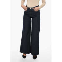 Blugi evazati D-Akemi Flared Denims With Dark Wash L.32 Femei