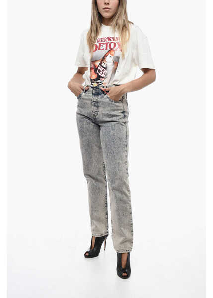 Blugi drepti Diesel High-Waisted D-Tulip Denims With Straight Leg L.32 Blue Femei (BM 15218452) 4