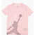 Nike Air Jordan Crew-Neck T-Shirt With Gradient Print Pink