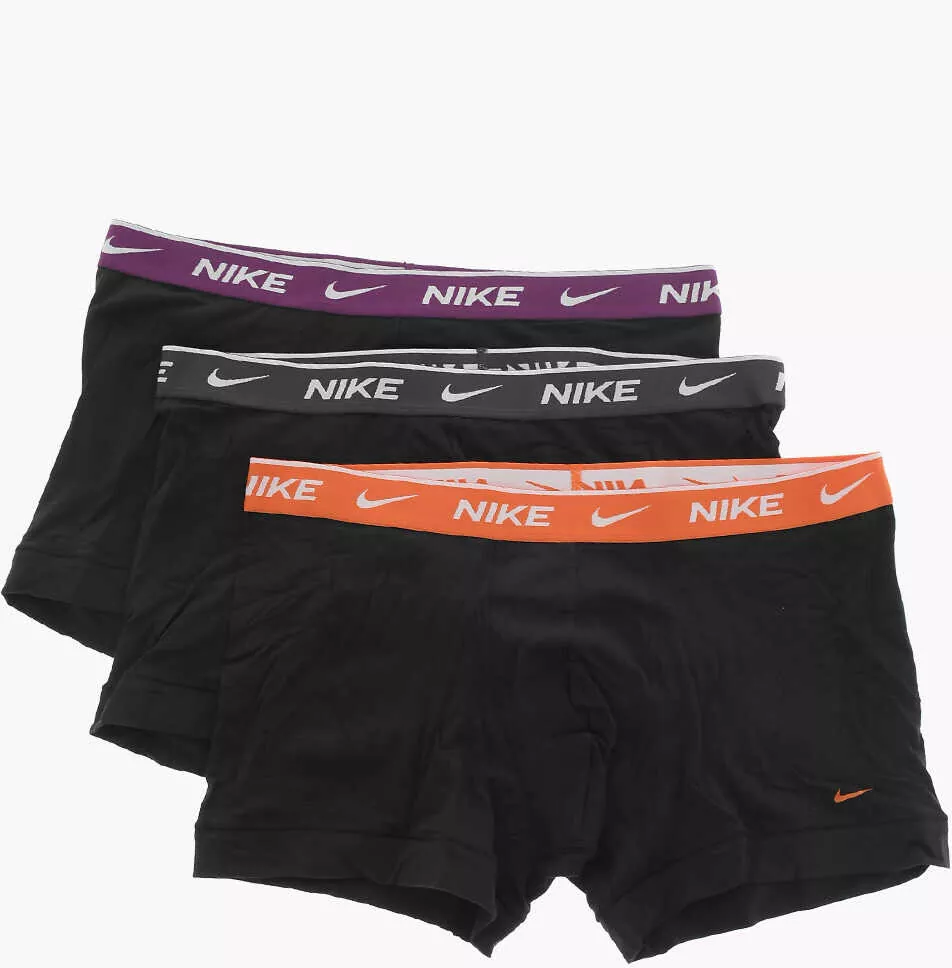 Lenjerie intima Nike Cotton Stretch 3 Pairs Boxers Set With Logo-Band Black Barbati (BM 15218503) 2