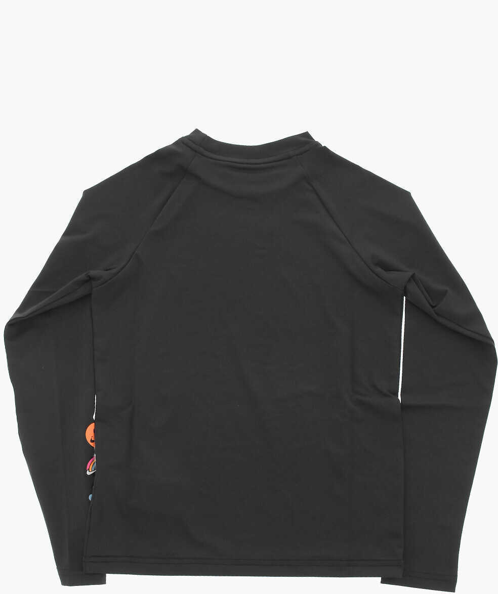 Tricouri Nike Swim Long Sleeved Dri-Fit Crew-Neck T-Shirt Black Baieti (BM 15218734) 3