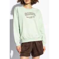 Pulovere Ganni Dama - Pulovere Ganni Ganni Oversized Sweatshirt AQUA FOAM Femei (BM 15221491) - B-mall.ro