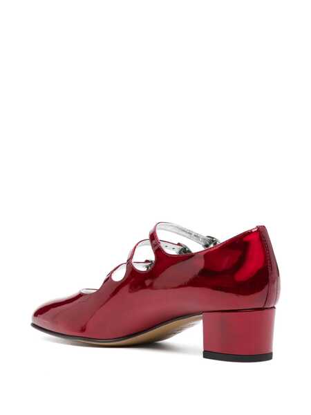 Pantofi cu toc CAREL PARIS Kira 24 Reflex Red Pumps With Straps In Patent Leather Woman RED Femei (BM 15222247) 3