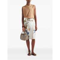 Imbracaminte Prada Dama - Fuste Prada Prada Printed Silk Skirt GREEN Femei (BM 15229234) - B-mall.ro