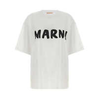 Tricouri Marni Logo Print T-Shirt Femei
