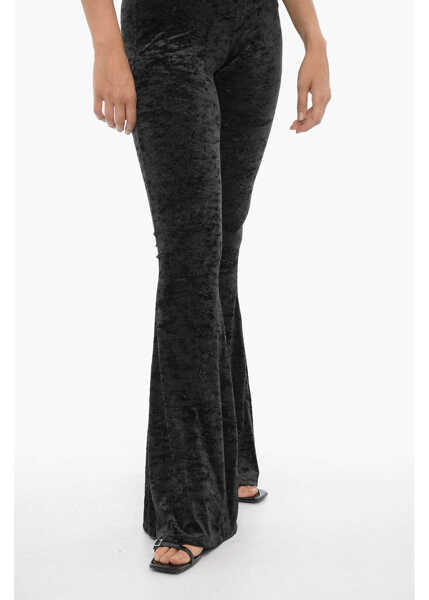 Rochii lungi THE ANDAMANE V-Neck Velvet Jumpuit Black Femei (BM 15231664) 4