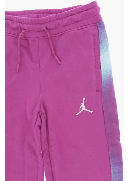 Pantaloni de trening Nike Air Jordan Cotton Blend Joggers With Tie Dye Effect Side Ban Pink Baieti (BM 15231682) 2
