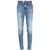 DSQUARED2 High Waisted Twiggy Denims With Aci-Wash Effect 12Cm Blue
