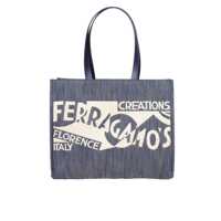 Genti de mana Salvatore Ferragamo Denim Tote Bag Femei