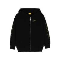 Bluze de trening ARROW STITCHED HOODIE ZIP BLACK - LIME Baieti