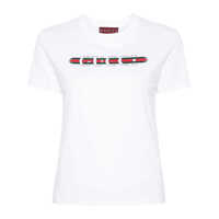 Tricouri Gucci Logo Cotton T-Shirt Femei
