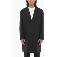 Paltoane Solid Color Wool Blend Coat Barbati