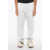 Off-White Seasonal Brushed Cotton Joggers With Contrasting Details White
