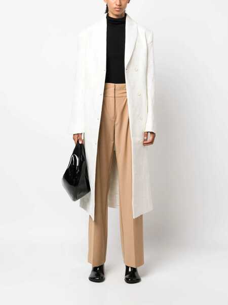 Pantaloni office THE GARMENT Wool Blend Pisa Pants With Belt Loops Brown Femei (BM 15249109) 2