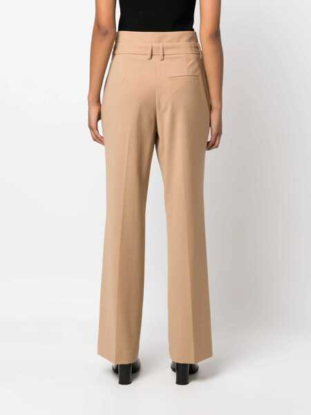 Pantaloni office THE GARMENT Wool Blend Pisa Pants With Belt Loops Brown Femei (BM 15249109) 4