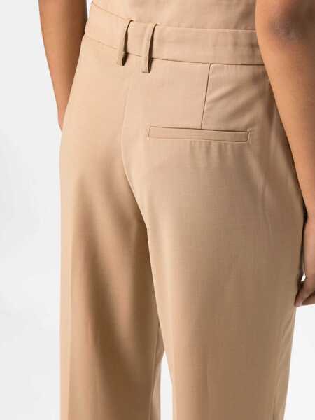 Pantaloni office THE GARMENT Wool Blend Pisa Pants With Belt Loops Brown Femei (BM 15249109) 5