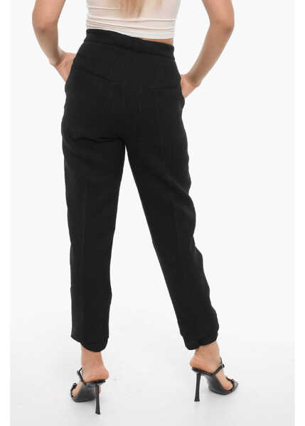 Pantaloni office SETCHU High Waist Virgin Wool Straight Leg Pants Black Femei (BM 15249112) 2