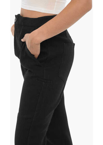 Pantaloni office SETCHU High Waist Virgin Wool Straight Leg Pants Black Femei (BM 15249112) 3