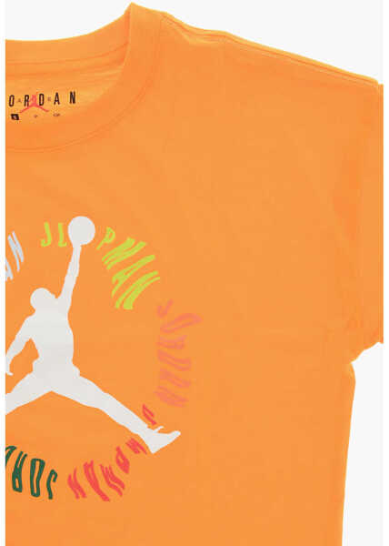Tricouri Nike Air Jordan Crew-Neck T-Shirt With Front Print Orange Baieti (BM 15249124) 2