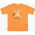 Nike Air Jordan Crew-Neck T-Shirt With Front Print Orange