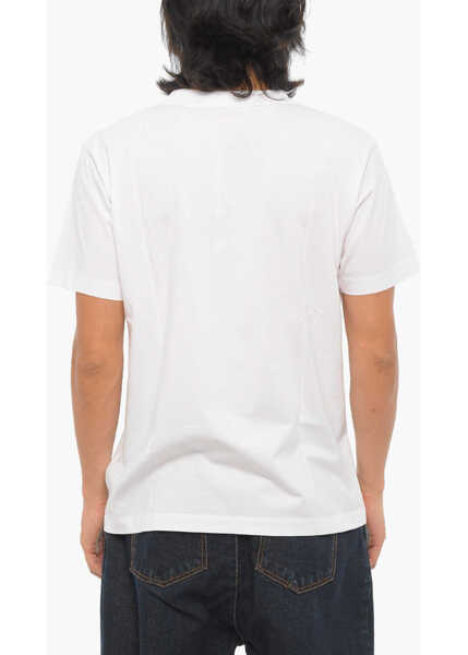 Tricouri Marcelo Burlon Solid Color Eclipse Cross Crew-Neck T-Shirt White Barbati (BM 15249316) 2
