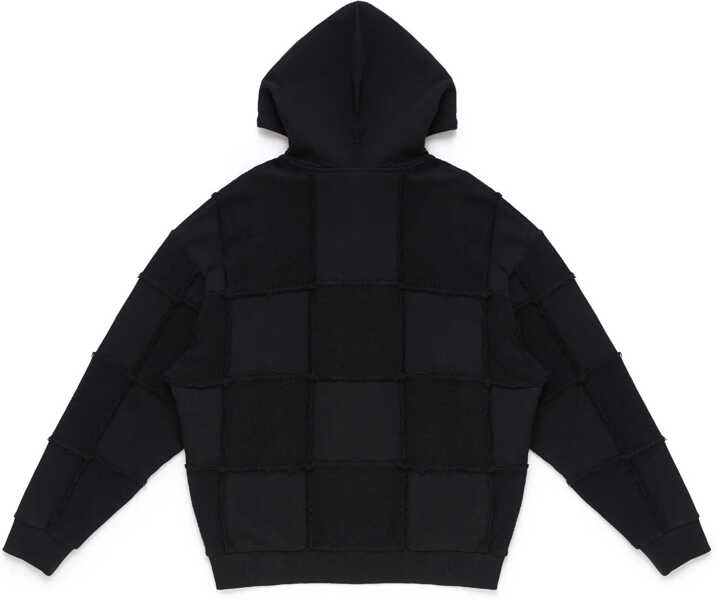 Bluze de trening Marcelo Burlon Solid Color Cotton Hoodie Black Barbati (BM 15249337) 5